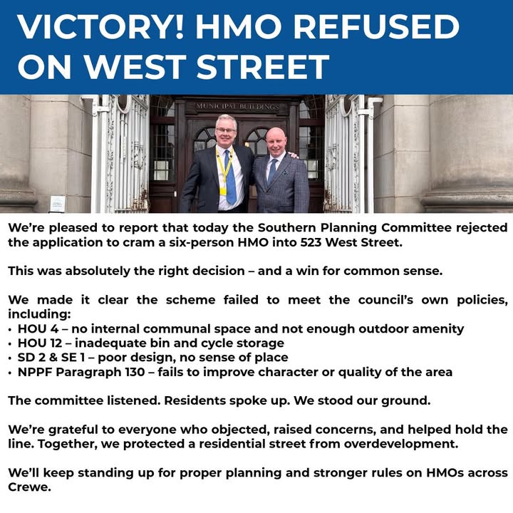 Crewe North Ward - Roger Morris & David Simcox